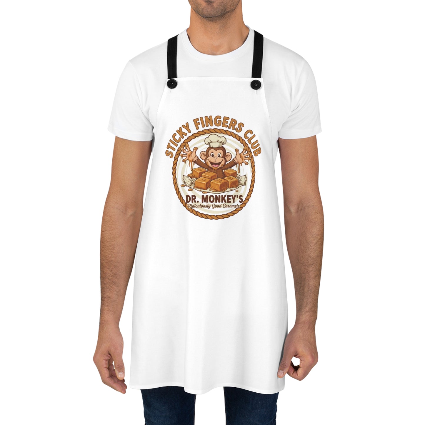 Sticky Fingers Club Apron | Dr. Monkey Baking Chef Design