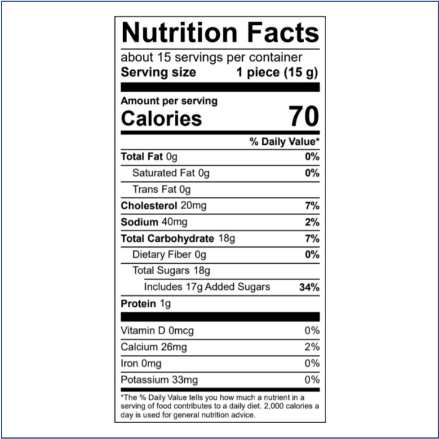 Chocolate - 1/2 lb bag