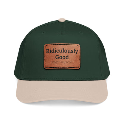 Leather Patch Baseball Cap — "Ridiculously Good" Embossed