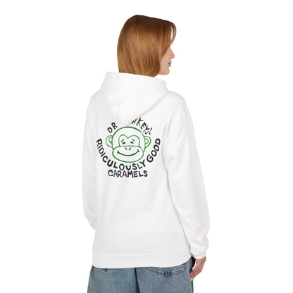 Dr. Monkey’s Ridiculously Good Caramels Hoodie — Vintage Candy Brand Pullover