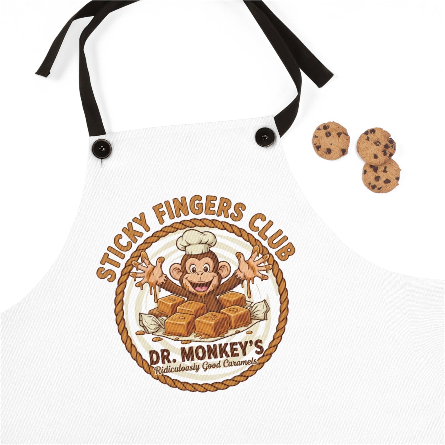 Sticky Fingers Club Apron | Dr. Monkey Baking Chef Design