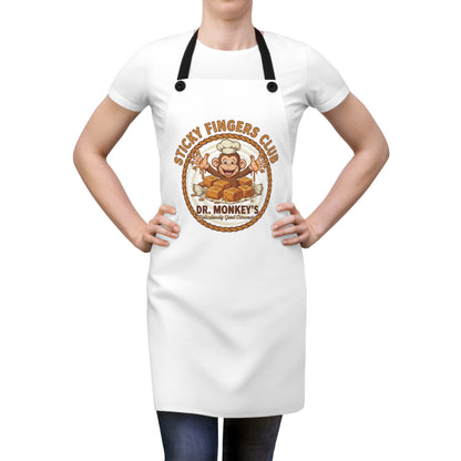 Sticky Fingers Club Apron | Dr. Monkey Baking Chef Design