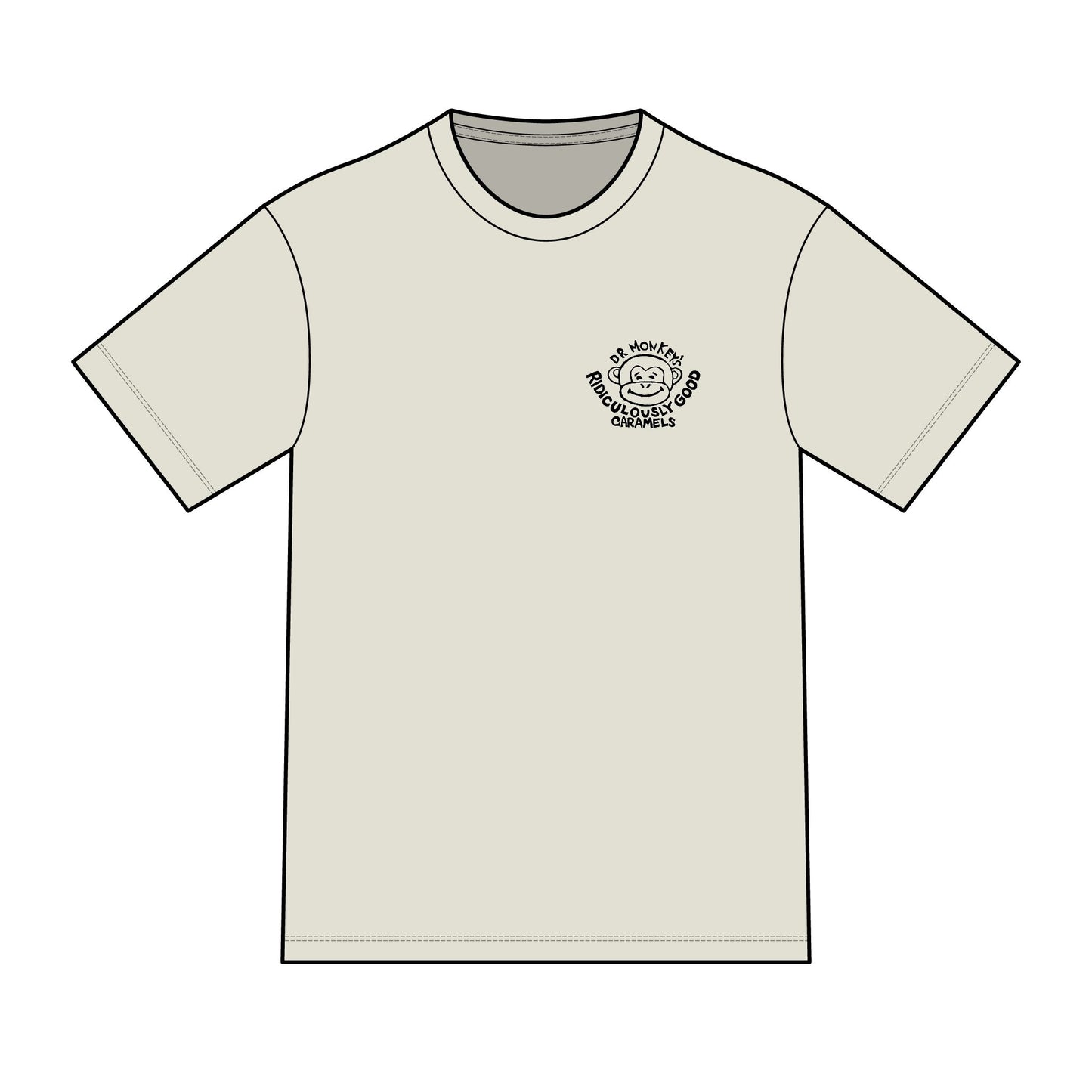 Dr. Monkey's Ridiculously Good Caramels T-Shirt | Sticky Finger's Club