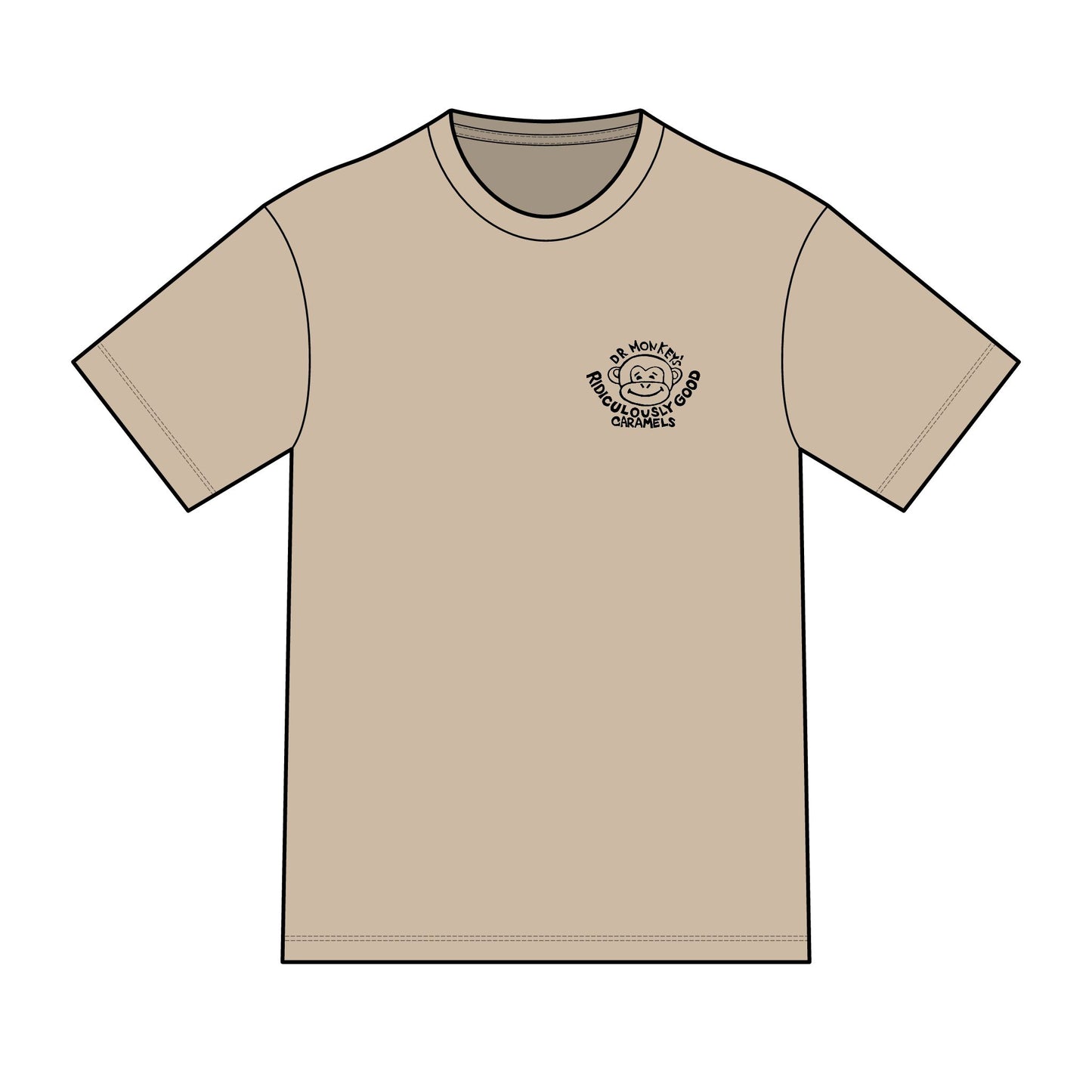 Dr. Monkey's Ridiculously Good Caramels T-Shirt | Sticky Finger's Club
