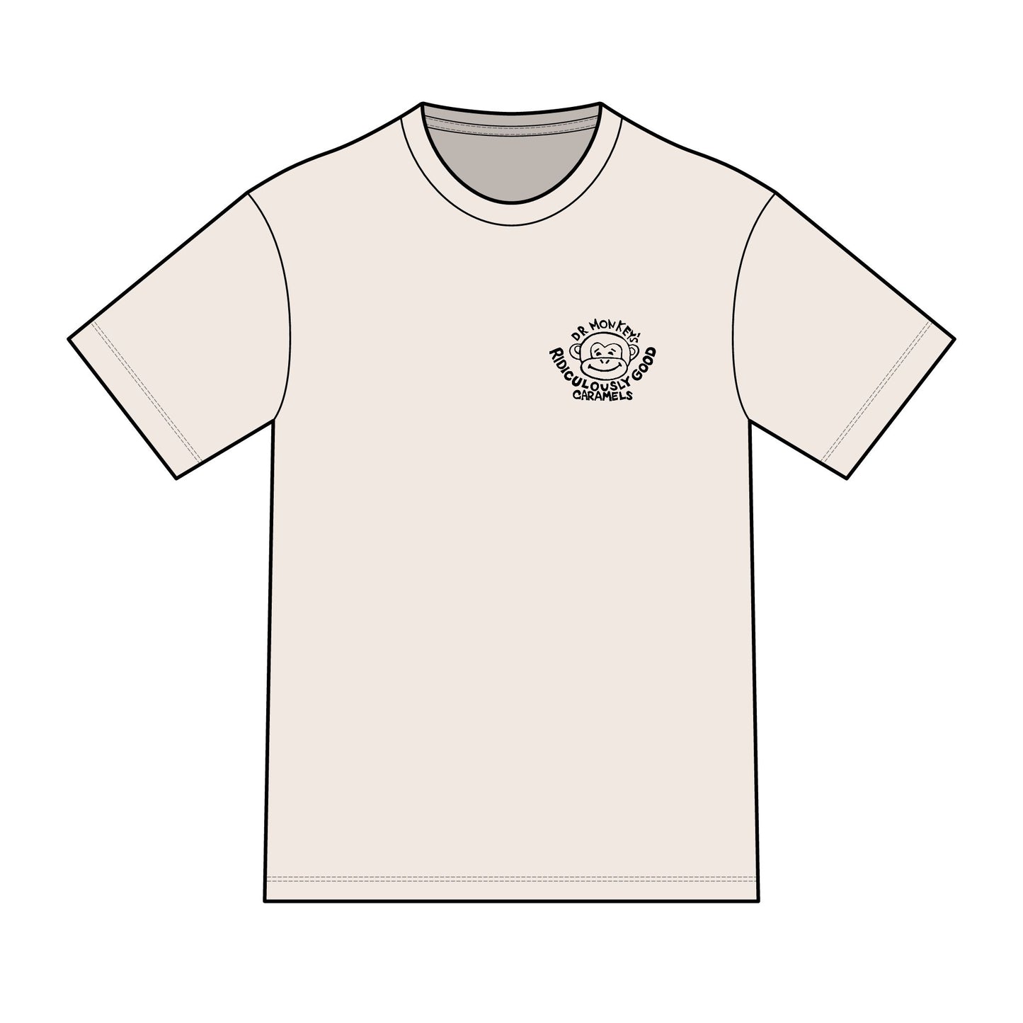 Dr. Monkey's Ridiculously Good Caramels T-Shirt | Sticky Finger's Club