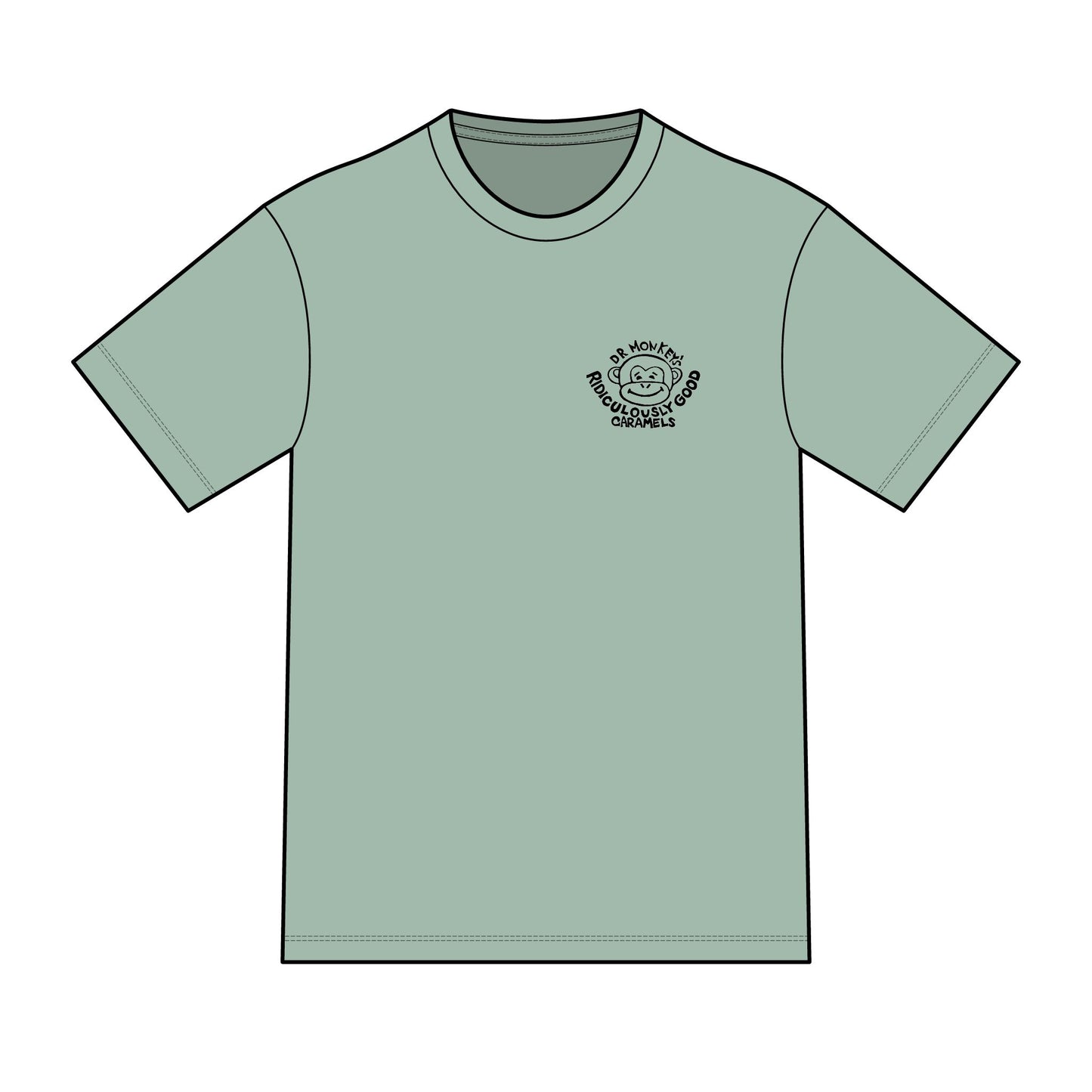 Dr. Monkey's Ridiculously Good Caramels T-Shirt | Sticky Finger's Club