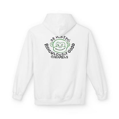 Dr. Monkey’s Ridiculously Good Caramels Hoodie — Vintage Candy Brand Pullover
