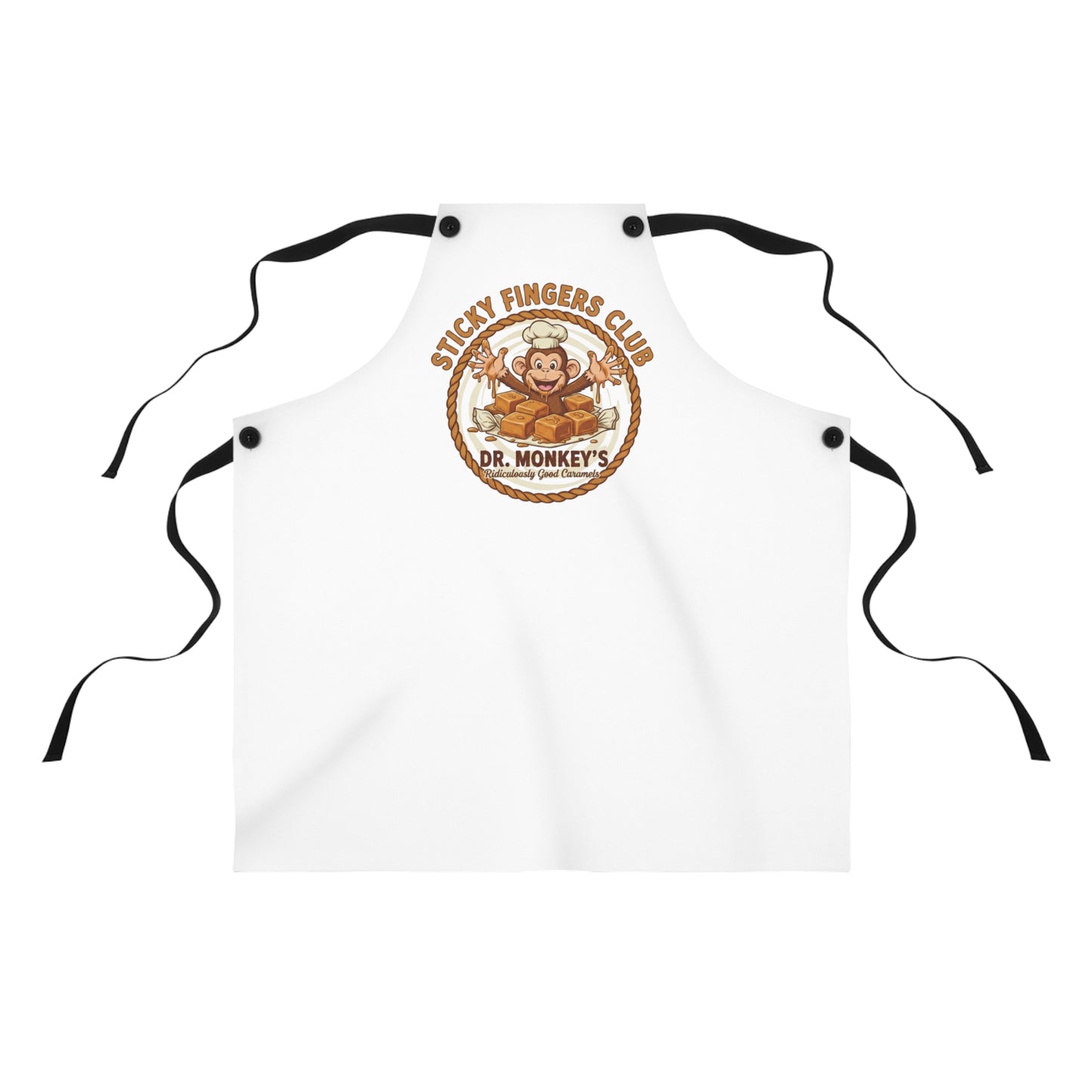 Sticky Fingers Club Apron | Dr. Monkey Baking Chef Design